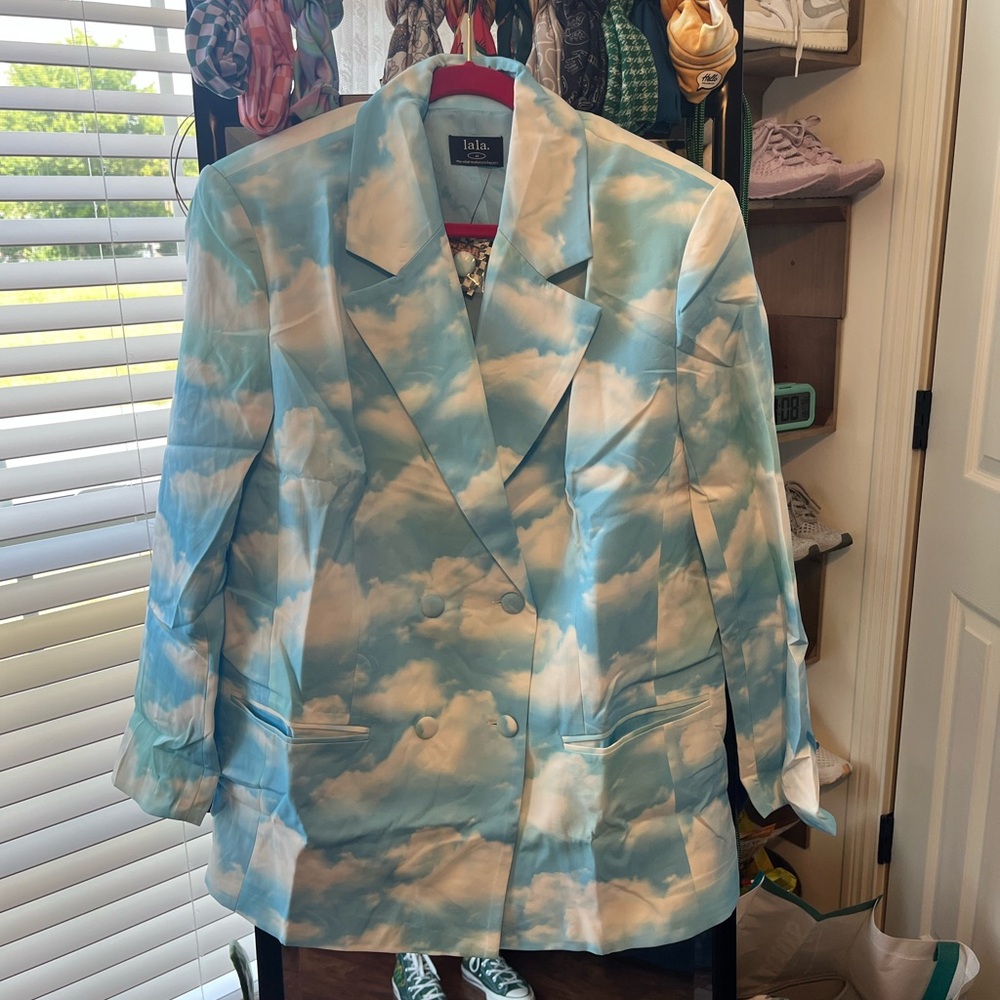 Dressed in LALA Cloud Print Blazer